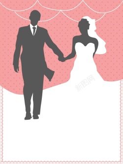 结婚签到处浪漫婚纱我们结婚啦结婚请柬海报背景模板浪高清图片