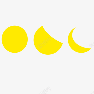 圆月月亮图标图标