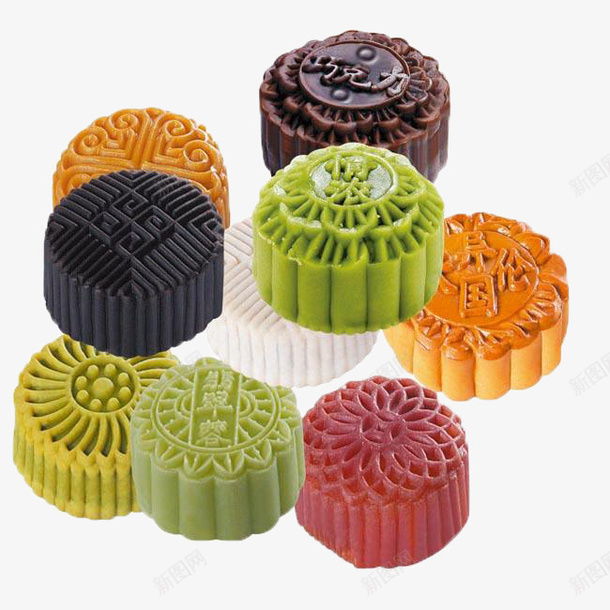 中秋节月饼糕点png免抠素材_88icon https://88icon.com 小蛋糕 月饼 点心 糕点