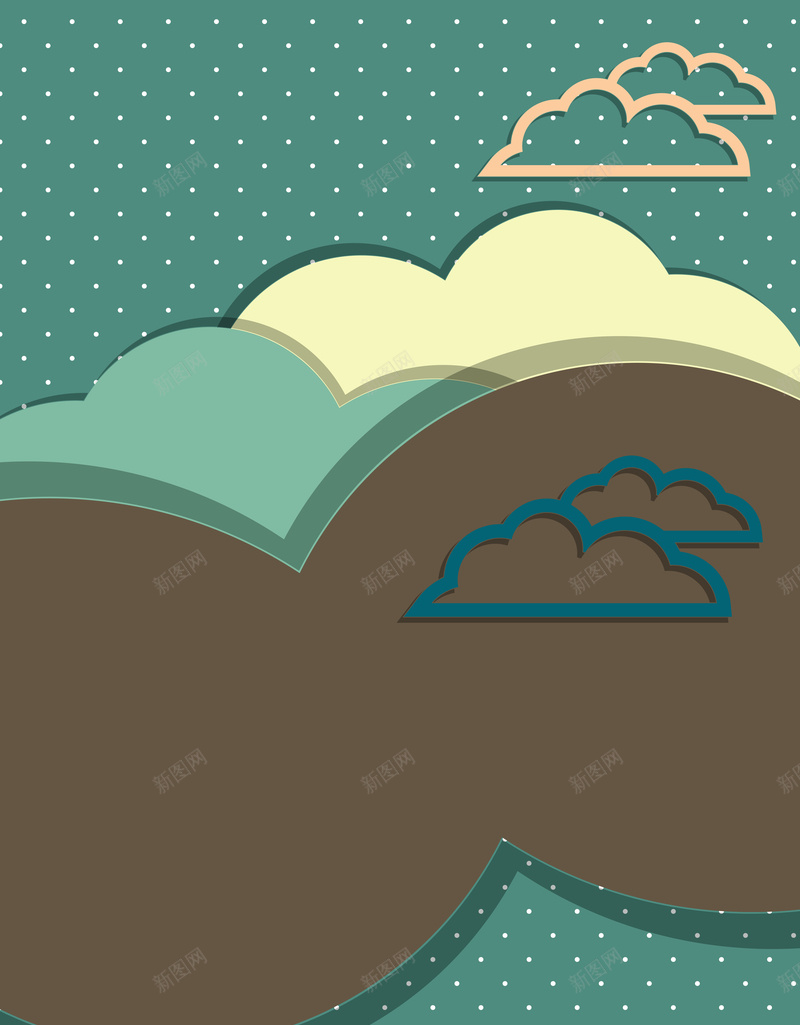 扁平化卡通动物蓝天白云海报jpg设计背景_88icon https://88icon.com 几何 动物 卡通 扁平 扁平化 渐变 蓝天白云海报