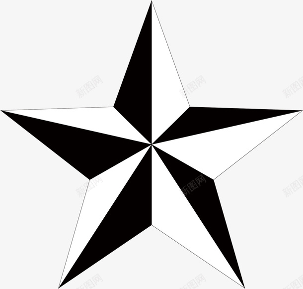 手绘星形标志png免抠素材_88icon https://88icon.com 填色练习 手绘星星 星型图案 星型标志 星形素材 黑白星星