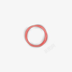 红色圆环红色流光圆环元素高清图片