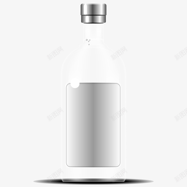 酒瓶子矢量图eps免抠素材_88icon https://88icon.com LOGO 包装 白色 透明 矢量图
