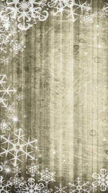 雪花边框灰色木质纹H5背景素材背景