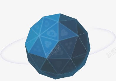 立体几何体球装饰png免抠素材_88icon https://88icon.com 几何体 立体 装饰
