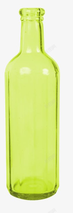 绿色漂亮玻璃瓶素材