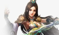 可爱侠客女古典艺术素材