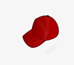 红色鸭舌帽素材