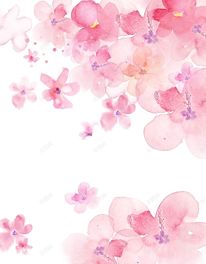粉色手绘花朵背景jpg设计背景_88icon https://88icon.com 手绘 粉色 素材 背景 花朵 质感 纹理