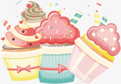 玛芬蛋糕甜品蛋糕卡通高清图片