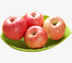 四个苹果苹果红苹果一盘苹果高清图片