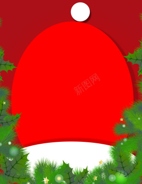 圣诞帽子背景