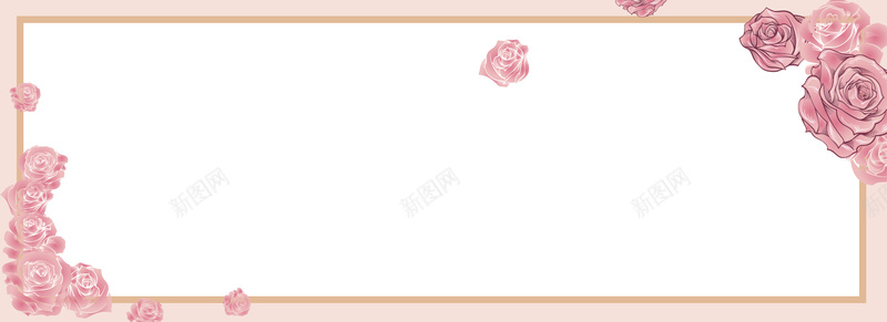 玫瑰几何情人节粉色背景背景