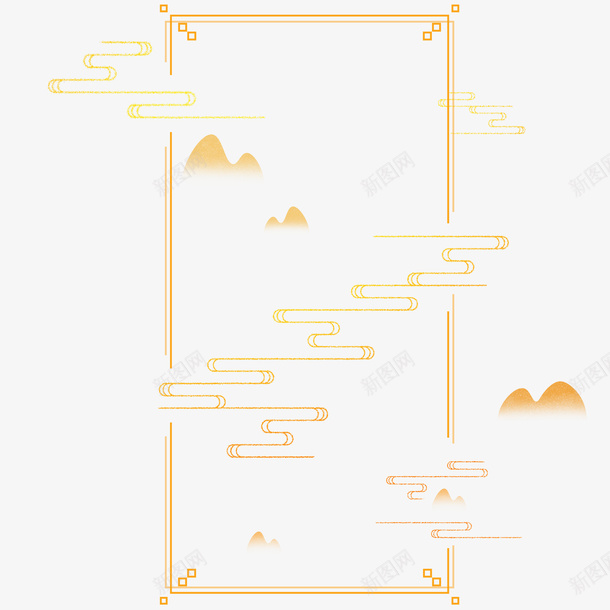 中国风古风祥云线条装饰psd免抠素材_88icon https://88icon.com 中国风 古风 点缀 祥云 装饰