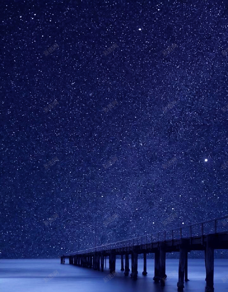 星空风景特效H5摄影素材jpg_88icon https://88icon.com 大桥 蓝色 云雾 星系 大海 星空 摄影 摄影素材 特效 风景