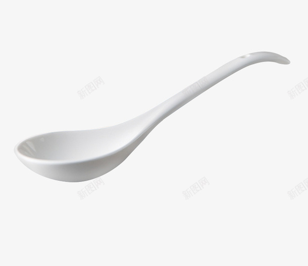 白色的陶瓷勺子png免抠素材_88icon https://88icon.com 勺子 汤勺 瓷勺 白勺子