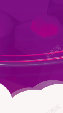 紫色几何渐变H5背景背景