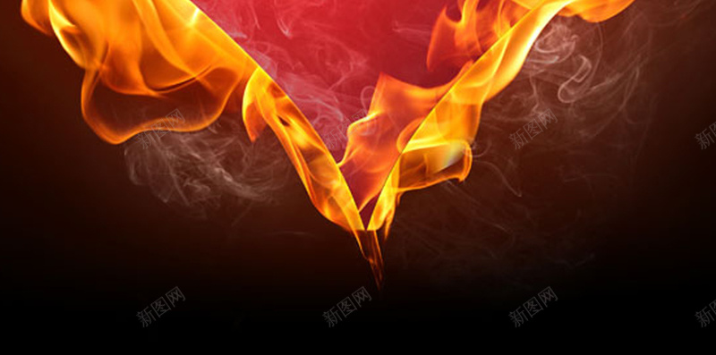 爱心火焰H5背景jpg设计背景_88icon https://88icon.com 红色 激情 狂欢 爱心 火焰