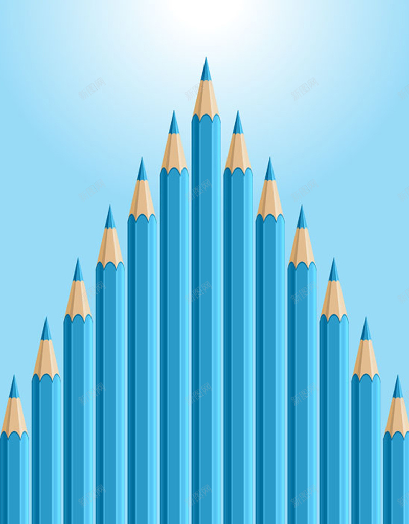 蓝色的铅笔H5背景jpg设计背景_88icon https://88icon.com H5背景 创意 商务 科幻 科技 蓝色 铅笔