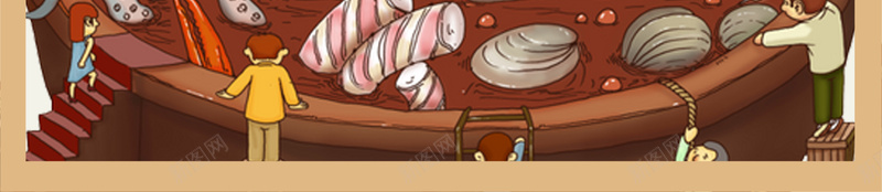 2018年红色插画卡通冬日火锅海报jpg设计背景_88icon https://88icon.com 麻辣香锅 美食文化 美食广告 火锅 美食 美食节海 卡通食物 灯笼 餐饮 餐厅