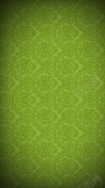 欧式花纹底纹绿色H5背景背景