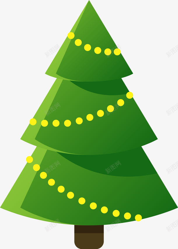 绿色冬日卡通圣诞树png免抠素材_88icon https://88icon.com Christmas Merry 圣诞快乐 圣诞树 圣诞节 绿色树木 装饰图案