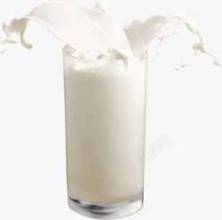 飞浅的杯装牛奶素材