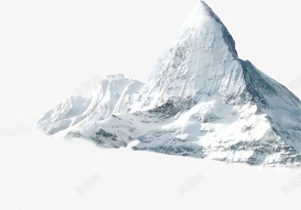 一座雪白的冰山png免抠素材_88icon https://88icon.com 冰山 单独 寒冷 模型 白色