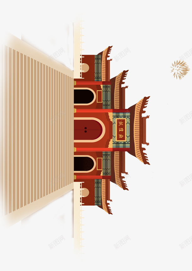 建筑古代城楼png免抠素材_88icon https://88icon.com 古代 城楼 建筑 楼门