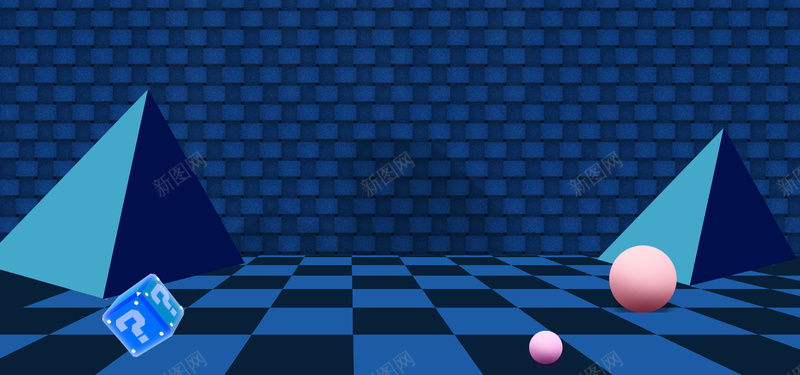 电商大促狂欢简约暗色bannerpsd设计背景_88icon https://88icon.com 大促 暗色 格子 狂欢 球球 电商 简约 线条