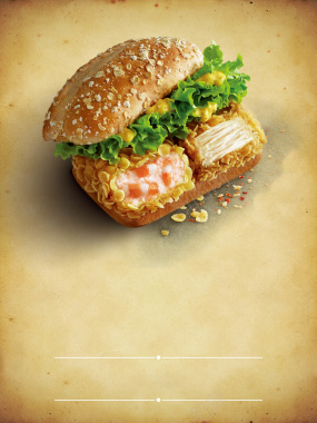 汉堡食品背景素材背景
