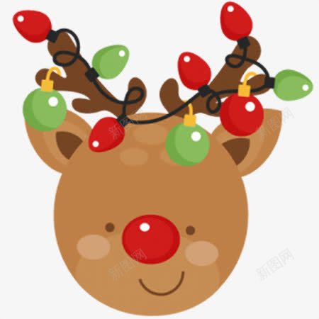 圣诞节驯鹿png免抠素材_88icon https://88icon.com 卡通驯鹿 圣诞节 圣诞装饰 装饰素材 驯鹿