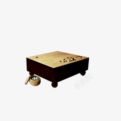 黑白子围棋棋盘图高清图片