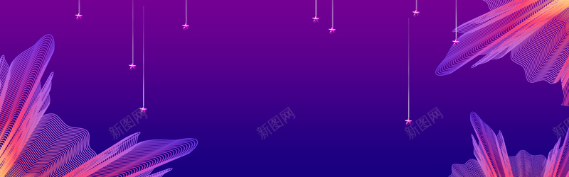 淘宝双十一时尚科技促销新品banner背景