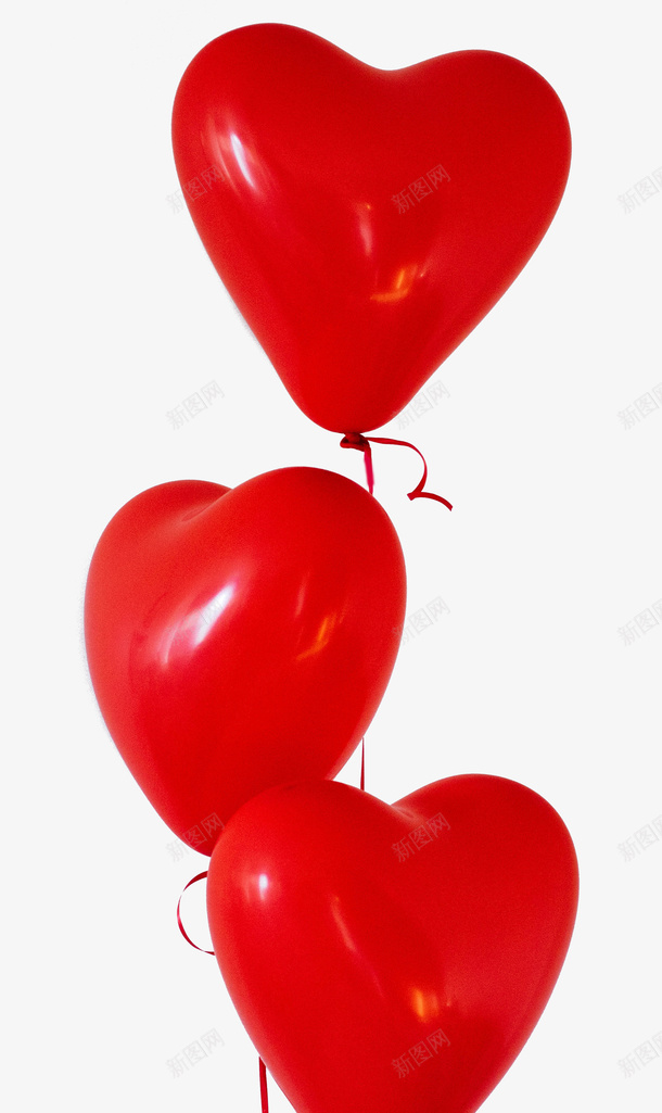 三个红色的心形气球png免抠素材_88icon https://88icon.com 心形气球 气球 气球墙 爱心串联 红色气球 装饰