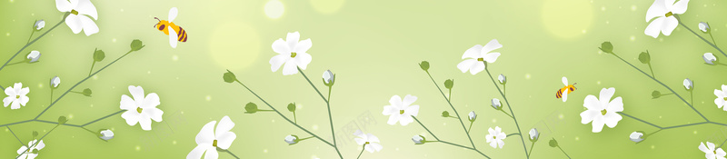 绿色清新春季上新海报psd设计背景_88icon https://88icon.com 新品上新 春天 春季 植物 清新 碎花 绿色 花卉