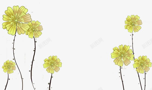 立体黄色花朵背景png免抠素材_88icon https://88icon.com 立体 背景墙 花朵 黄色 黄色花朵