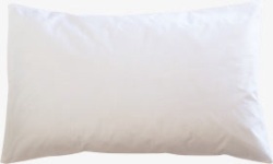 白色真丝枕头素材