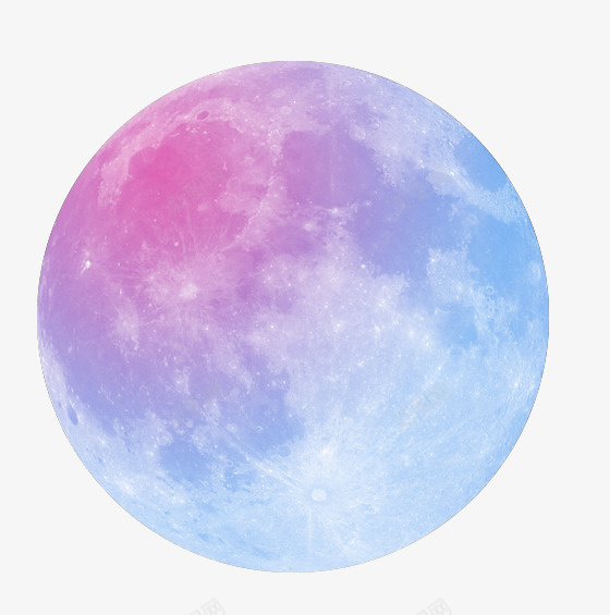 蓝紫色的月球png免抠素材_88icon https://88icon.com 七夕 中秋 仰望夜空 夜空 月亮 月球