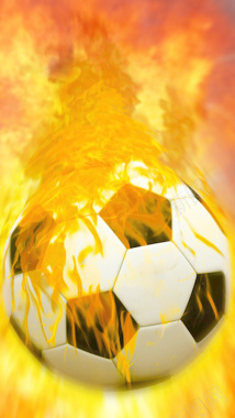 科幻火焰足球图案背景图背景