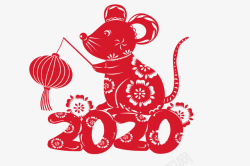 古典中国风书法2020鼠年素材