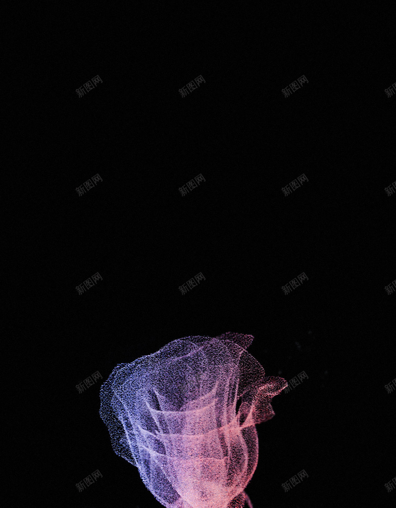 紫色花卉H5背景jpg设计背景_88icon https://88icon.com H5 H5背景 h5 商务 科幻 科技 科技感 科技风 紫色 花卉 高科技 黑色