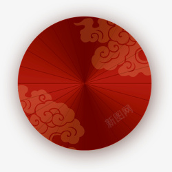 中国风中国红纸伞油纸伞素材