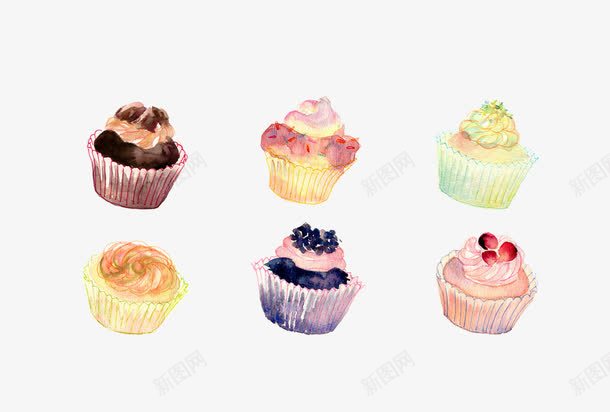 纸杯蛋糕png免抠素材_88icon https://88icon.com 暖色系 纸杯蛋糕 美食 食物