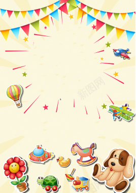 儿童节的宣传海报背景