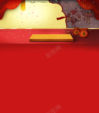 红色狂欢元宵节首页背景背景