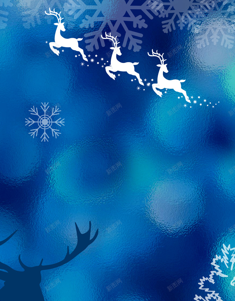 圣诞节麋鹿蓝色背景jpg设计背景_88icon https://88icon.com 圣诞节 麋鹿 节日 喜庆 购物 蓝色 H5背景 激情 狂欢