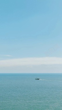 蓝色海洋远景摄影H5背景背景