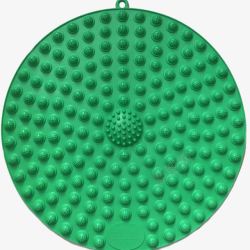 深绿色圆形指压板实物图素材