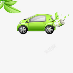 绿叶环保汽车素材